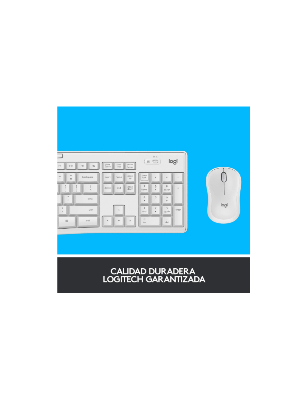 TECLAT I RATOLI INALAMBRIC LOGITECH SILENT TOUCH MK295 BLANC ( 920-009822 )