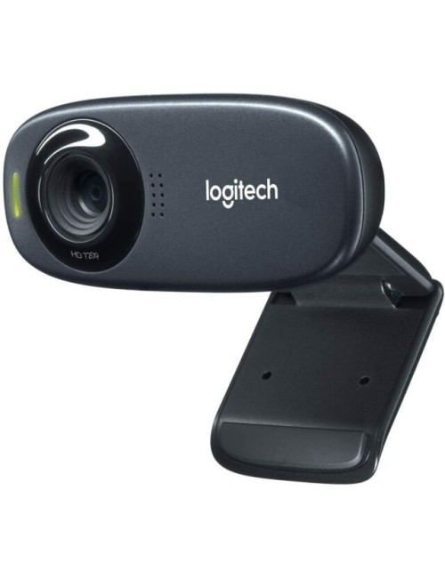 WEBCAM LOGITECH C310-HD 720P-FOTOS 5MPX-VIDEO HASTA 1280X720-MIC INTEGRADO-DISEÑO PLEGABLE CON ROTACION-USB-(960-001064)