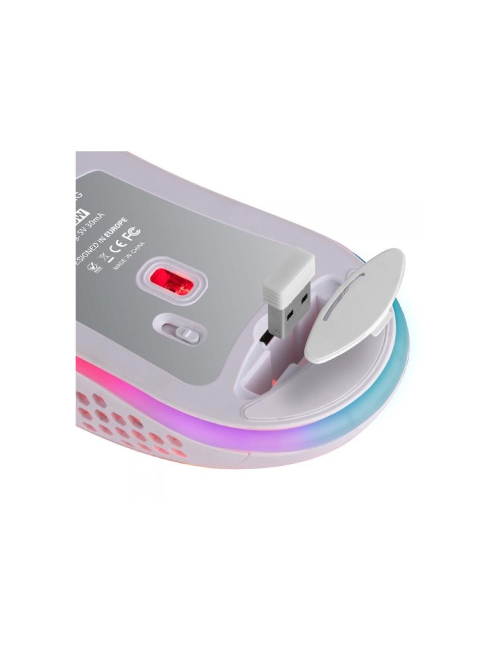 RATOLÍ INALAMBRIC MARS GAMING - BATERIA RECARREGABLE - FINS 3200 DPI - BLANC