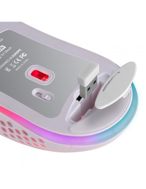 RATOLÍ INALAMBRIC MARS GAMING - BATERIA RECARREGABLE - FINS 3200 DPI - BLANC