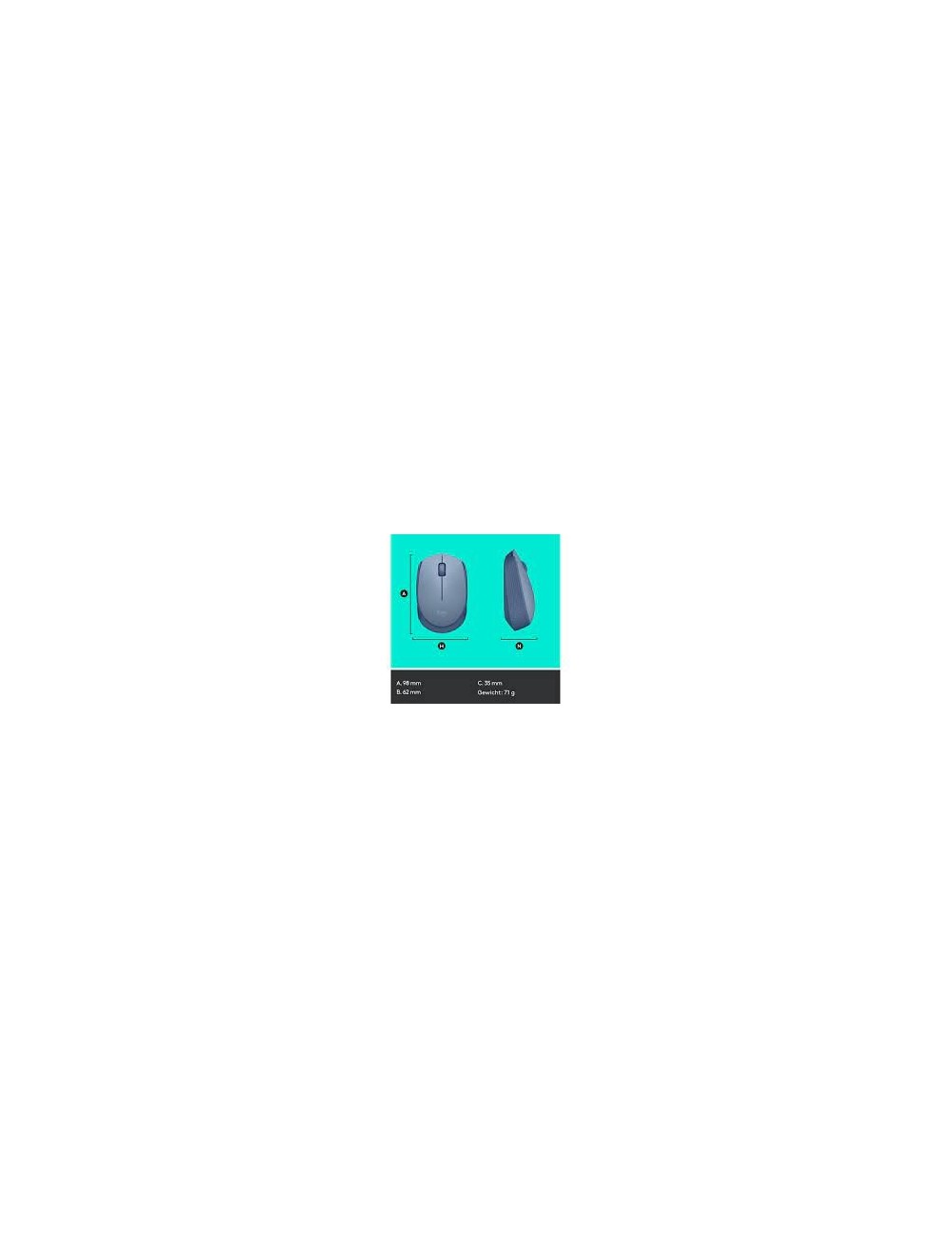 RATOLÍ LOGITECH M171 INALAMBRIC - BLAU GRISOS ( 910-006866 )