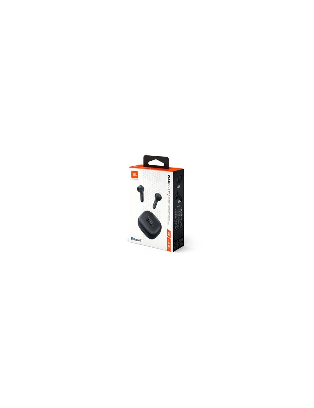 AURICULARS JBL WAVE 300TWS AMB ESTOIG DE CÀRREGA - AUTONOMIA 6H - NEGRES