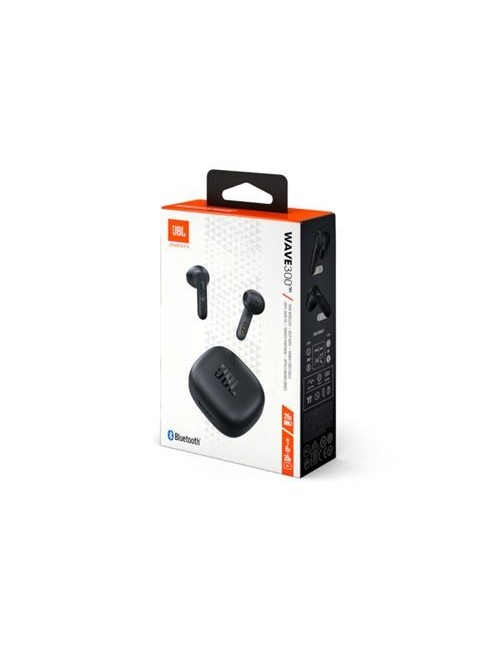 AURICULARS JBL WAVE 300TWS AMB ESTOIG DE CÀRREGA - AUTONOMIA 6H - NEGRES